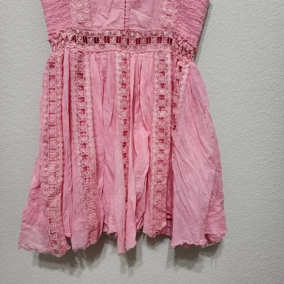 Free People Verona Pink Boho Dress Size XS - Picture 9 of 13